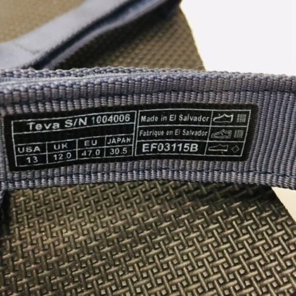 Teva men’s original universal sandals blue 13 BoxI - Picture 5 of 7